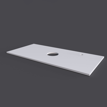 Столешница для ванной под раковину Grossman МДФ ФЛАЙ-100 см белая